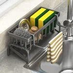 Kitchen Shelf Cleaning Cloth Storage Draining Rack Household Detergent Sponge Rack Water Sink Water Sink Water Sink Artifact 4