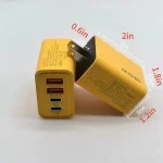 2Pack 120W 4 Port USB Type C Double PD Fast Charger for All Cell Phone for iPad Lot US Plug Universal Quick Wall Charger 5