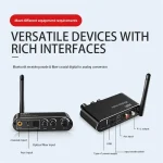Digital to Analog Audio DAC Converter Adapter Digital SPDIF Optical Coaxial to 3.5mm 3.5 AUX Jack RCA L/R Bluetooth 5.0 Receiver 4