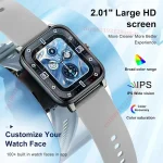 2026 Smart Watch Android IOS Phone 2.01 Inch Color Screen Bluetooth Answer Call Fitness Watches Tracker Smartwatch Women Men New 2