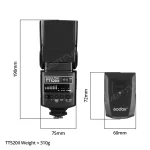 Godox  Camera Flash TT520II with Build-in 433MHz Wireless Signal for Canon Nikon Pentax Olympus DSLR Cameras 3