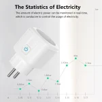 Smart Plug WiFi Socket EU 16A/20A With Power Monitor Timing Function Tuya Smart Life APP Works With Alexa Google Home 6