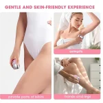 Electric Bikini Trimmer Painless Shaver for Face Legs Underarm Waterproof Portable Women Epilator Lady Shaver for Intimate Areas 3