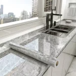 Marble Kitchen Oil-Proof Film Stove Waterproof Moisture-Proof Self-Adhesive Wallpaper Countertop Cabinet Renovation Tile Sticker 6