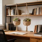 1PCS Hanging Flowerpot Decorative Baskets Outdoor Storage for Plants Planter Home Decorations Plant Pot Flowerbed Balcon Basket 2