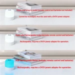 LED Night Light Dimmable Rechargeable/Plug-in Desktop Bedroom Bedside Lighting Decorative Touchscreen Reading RGB Desk Lamp 3