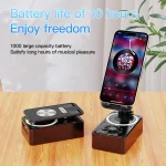 3-in-1 Bluetooth Speaker Phone Power Bank Foldable Wireless Speaker Phone Stand with Anti-Slip Pads For Video Meeting Live 4