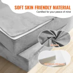 SucceBuy Play Couch Kids Sofa Toddler Foam Sofa Couch w/ High-density 25D Sponge for Playing Creativing Sleeping Kids Furniture 4