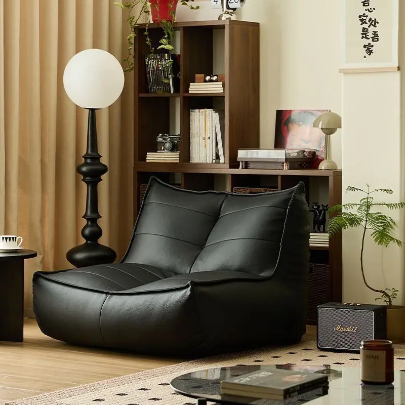 Living Room Balcony Single Sofa Bedroom Tatami Cat's Paw Leather Sofa Chair Leisure Chair Recliner Corner Sofa for Living Room Living Room Balcony Single Sofa Bedroom Tatami Cat's Paw Leather Sofa Chair Leisure Chair Recliner Corner Sofa for Living Room
