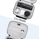 XANAD EVA Hard Case for Sony ZVE 10 Camera Fits Vlogger Accessory Kit Tripod and Microphone Carrying Storage Bag(only bag) 4