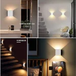 6W 12W Waterproof AC85-265V Surface Mounted LED Wall Light Modern Nordic Luminaire Indoor Wall Lamps Living Room Porch Outdoor 4
