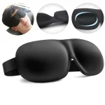 3D Blindfold Eye Mask Without Nose Lunch Break Sleep Students Eye Cover Soft Eye Patch Breathable Skin-Friendly Eyepatch For Nap