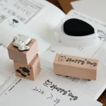 Cute Cat Wooden Stamp Set for DIY Stamping Junk Journal Labels Cards Scrapbooking Meow Seal Craft Hobbies - Home & Garden 6