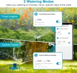 Insoma Wifi Automatic Sprinkle Timer Remote Garden Water Timer Smart Irrigation Watering System Hose Control Unit Support Alexa 4