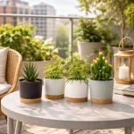 2pcs 16.51cm Flowerpot Removable Bottom Round Flower Pot 6.5inch Detachable Bottom Flower Pot Outdoor Garden Home Supplies 5