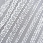 Best Selling 10yards 38kinds Color  White Lace Ribbon Woven Band French African Lace Wedding Fabric DIY Clothing/gift Wrapping 2