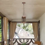 Vintage Industrial Metal Pendant Light European Style Hanging Led Lamp for Garden Balcony Outdoors Decor, IP44, 220V 3