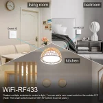 WiFi Smart Switch EU Light Wall Touch Switch 220V No Need Neutral Wire Tuya Smart Life Work with Alexa Google Home 1/2/3Gang 5