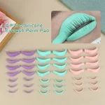 Wholesale 7Pairs Silicone Eyelashes Perming Curler Eyelash Perming Pads  Reusable Lash Lift Shield Pads Eyelash Lifting Tools 2