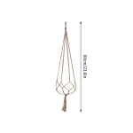 1PC Creative Woven Garden Flowerpot Net Cotton Hemp Rope Hand-Woven Simple Indoor And Outdoor Hanging Wall 6