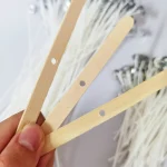 103pcs Waxed Cotton Candle Wicks Set with Stand Original Smokeless Candle Wicks Soy Oil Wax Core Woven Making Candles Supplies 2