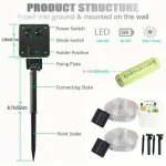 LED Solar String Lights Garden Waterproof Tube Rope Lamp Christmas Garland Fairy Lights For Outdoor Holiday Home Decoration 5