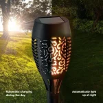 12LED Solar Flame Light Outdoor,Waterproof 12LEDs Torches Landscape Lamp for Outdoor Courtyard Garden Yard,Halloween Decorations 6