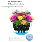 European Style Honeycomb Pattern Imitation Rattan Hanging Hanging Plastic Flower Pot Hanging Pot Indoor Hanging Basket 3
