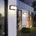 LED Wall Light With Motion Sensor AC85-265V Exterior Anthracite Porch Balcony Garden Courtyard Lamp Retro For Porche Stair 6