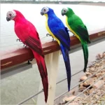 25/35cm Creative Handmade Simulation Parrot Animal Bird Garden Props Decoration Miniature Feather Lawn Doll Ornaments 5