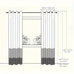 2Pcs Golden Wave &Circle Blackout Curtains Thermal Insulated Light Filtering Drapes with Grommet Top  Living Room Bedroom 5