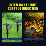 1/2/3/4Pcs Solar Powered 9LED Lamp Adjustable Solar Spotlight In-Ground IP65 Waterproof Landscape Wall Light Outdoor Lighting 2