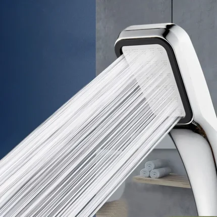 300 Hole Pressurized Dense Water Outlet Shower Head Handheld Square Shower Head Strong Pressure Nozzle Bathroom Accessories