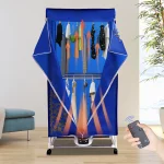 1200-1500W Portable Travel Clothes Dryer Machine PTC 5-layer Heating for Apartments, New Generation Electric Clothes Drying 6
