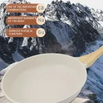 Durable Frying Pan Wok Pan Non-stick Ceramic Pot Induction Gas Stove Universal Cookware Steak Cooking Saucepan Nonstick Pan 3
