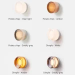 Modern LED Wall Lamp Living Room Amber Jelly Decor Wall Sconces  Corridor Study Dining Room  Home Decoration Smokey Grey Fixture 5