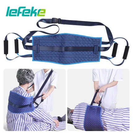 Lefeke Elderly Disabled Transfer Belt Bed Nursing Shift Pad Turn Over Auxiliary Belt Bedridden Patient Carrying Mobile Belt