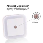 Wireless LED Night Light Sensor Lighting Mini EU/US Plug Night Lights For Children Room Bedroom Living Room Decoration Lighting 6