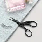 Round Head Stainless Steel Nose Hair Scissors Stork Type BeautyScissors For Eyebrows Nose Hair Beard Ear Hair Eyebrow Scissors 5