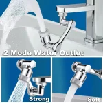 Stainless steel Robotic Arm Extension Faucet Aerator 1080 °Swivel 2 Modes Water Tap Nozzle Faucet Extender Kitchen Mixer Aerator 2