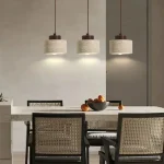 Vintage Japanese Style Wooden Pendant Lamp Chandelier for Bedroom Bedside Retro Bar Restaurant Lighting Fixture 6
