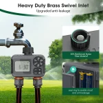 Insoma 2-Zone Sprinkler Timer Programmable Garden Hose Timer Water-Saving Irrigation Controller for Lawn Yard  Drip Systems IPX5 4