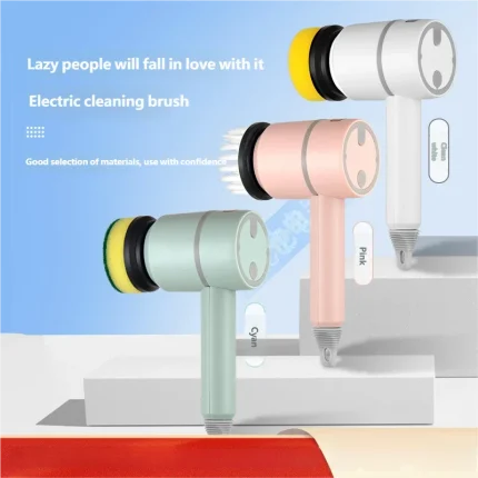 2025 Multi Functional Wireles Electric Cleaning Brush Household Toilet Cleaning Tool Handheld Kitchen Cleaning Brush