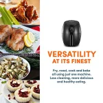 EAF2612D Personal 2.1Qt Compact Space Saving Programmable Hot Air Fryer Oil-Less Healthy Cooker with Timer and Temperature Cont 5
