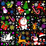 1pc Snowflake Christmas Laser Projector Light,16 patterns Waterproof Rotating Christmas LED Stage Lights Christmas Decoration 4
