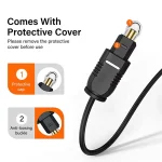 Digital Optical Audio Cable Toslink SPDIF Coaxial Cable 1m 2m 3m 5m 10m for Amplifiers Blu-ray Xbox 360 PS4 Soundbar Fiber Cable 3