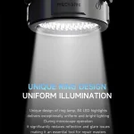 Mechanic LS5 LS6 Microscope Ring Light Polarized 84 LED Ring Lamp Adjustable Anti Glare Eliminates Reflection Illuminator Tools 2