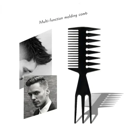 Double Side Professional Tooth Combs Fish Bone Shape Hair Brush Barber Hair Dyeing Cutting Coloring Brush Man Hairstyling Tool