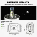 VEVOR Honey Extractor 2 3 4 Frame Manual Electric Stainless Steel Honeycomb Spinner Crank Honey Centrifuge Beekeeping Equipment 6