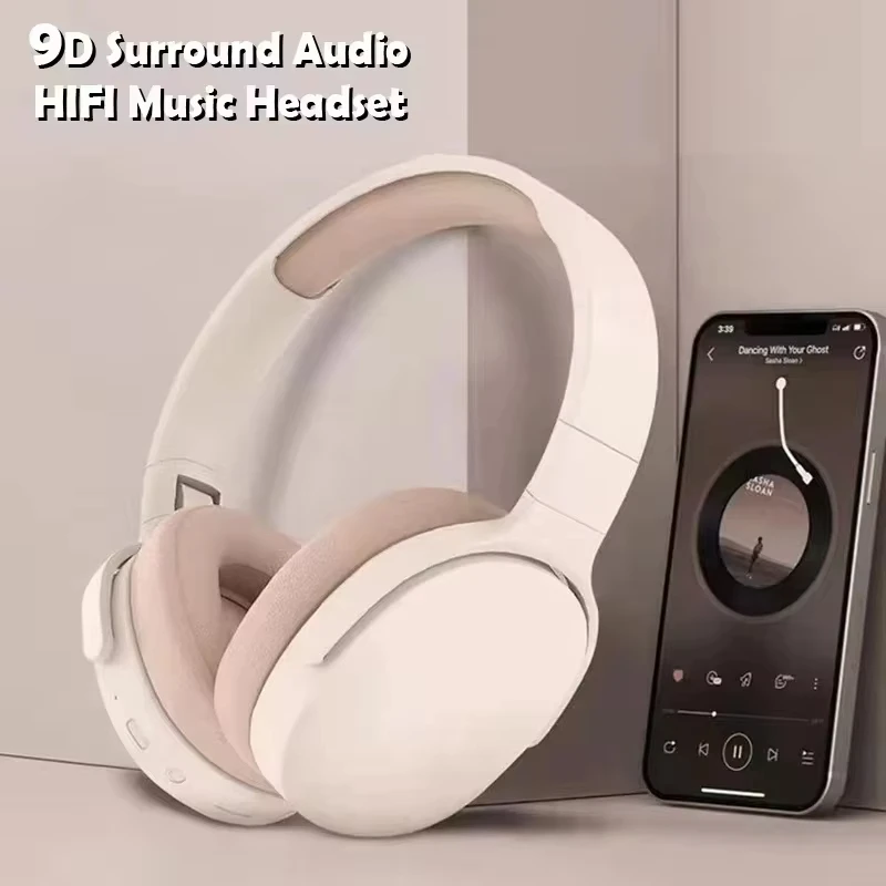 Wireless Bluetooth 5.3 Headphones over Ear Hifi Stereo Headsets True Sports with Earphones Tf/Aux Music Player with Mic Wireless Bluetooth 5.3 Headphones over Ear Hifi Stereo Headsets True Sports with Earphones Tf/Aux Music Player with Mic